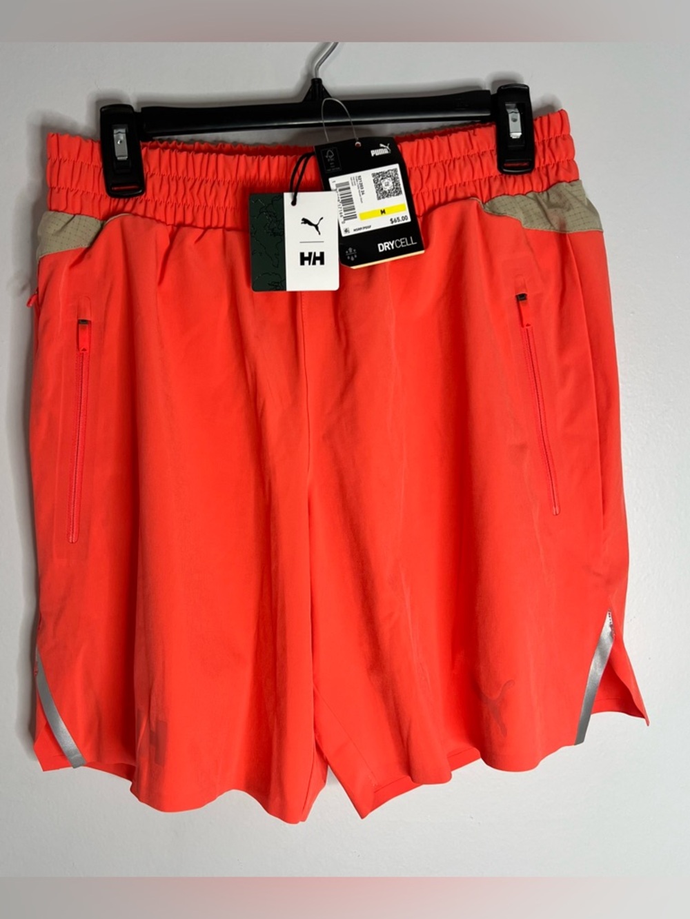 Puma x Helly Hanson Running Shorts Mens Medium Hot Coral NWT